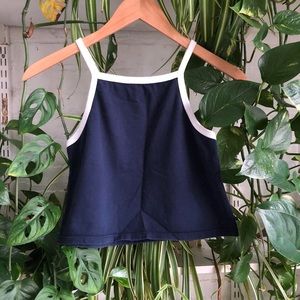 vintage 70s colorblock tank top